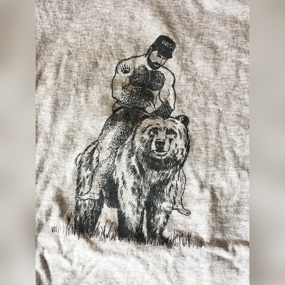 ASOS Other - Grizzly Bear teeshirt riding a bear grey Men’s 2XL
